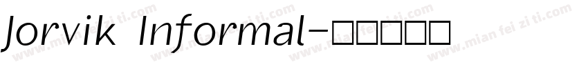 Jorvik Informal字体转换